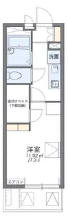 レオパレスイーストヒルズ【3階】の間取り