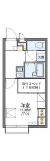 レオパレスルルド【2階】の間取り