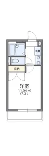 レオパレスASAGAI【3階】の間取り