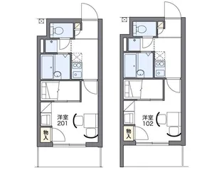 レオパレスカサ リリオ【2階】の間取り