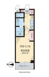 ウェスティング中野坂上【3階】の間取り
