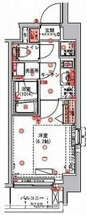 ハーモニーレジデンス東京ウエスト【5階】の間取り
