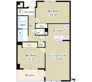 K’S中落合【3階】の間取り