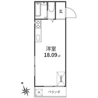ステューディオ松原【2階】の間取り