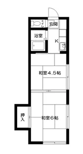 第一コーポプラム【1階】の間取り