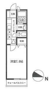 ルミエールM【102号室号室】の間取り