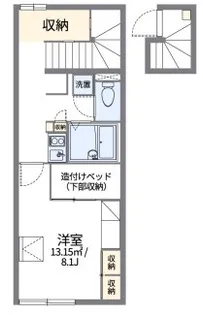 レオパレス代田橋【2階】の間取り