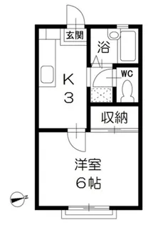 ジェイハウス大久保【1階】の間取り