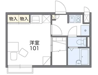 レオパレスパーク3【2階】の間取り