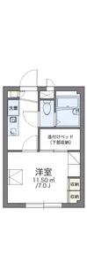 レオパレス城山【2階】の間取り