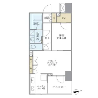 フォルム四谷外苑東【4階】の間取り