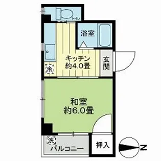 キングビルディング【2階】の間取り