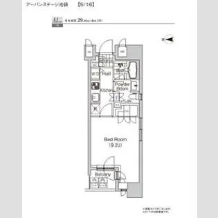 プライムアーバン池袋【6階】の間取り
