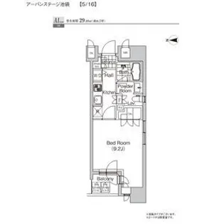 プライムアーバン池袋【14階】の間取り