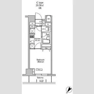 プラウドフラット荻窪Ⅱ【7階】の間取り