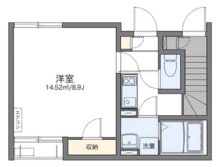 レオネクストヘリオス ハウス【1階】の間取り