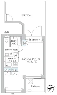 ラ・ペジブル【2階】の間取り