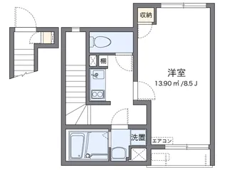 レオネクスト中之郷【2階】の間取り
