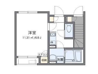 クレイノMKハイツ【1階】の間取り