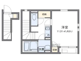 クレイノMKハイツ【2階】の間取り