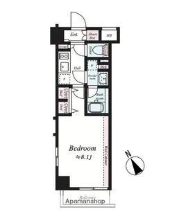 BRIZZ練馬NORTH【5階】の間取り