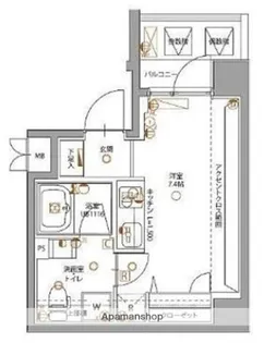 B CITY HIGASHI IKEBUKURO【6階】の間取り