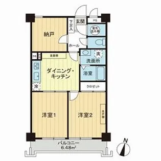 ライオンズマンション初台第2【5階】の間取り