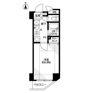 プレール・ドゥーク豊島園【6階】の間取り