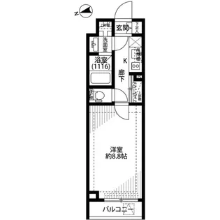 プレール・ドゥーク中野江原町【3階】の間取り