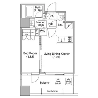 コンフォリア東池袋WEST【0706号室】の間取り