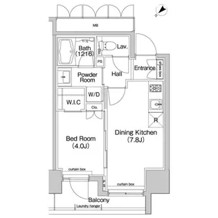 コンフォリア東池袋EAST【8階】の間取り
