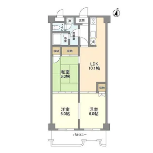 リベラルワタド【2階】の間取り