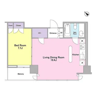 フォレストタウン参宮橋【10階】の間取り
