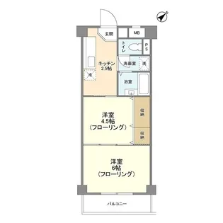 サンヒルズ赤塚【3階】の間取り
