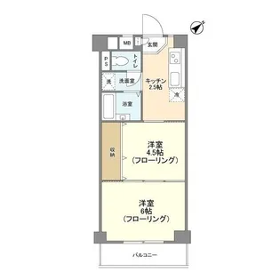 サンヒルズ赤塚【3階】の間取り