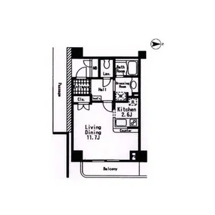 グランハイツ池尻【0511号室】の間取り