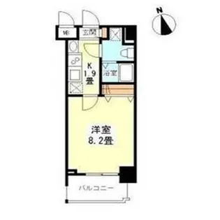 ガーラプレイス新宿御苑【8階】の間取り