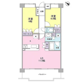 コート メドウ【3階】の間取り