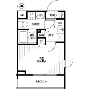 プレール・ドゥーク上高井戸【1階】の間取り