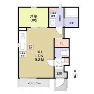 フォレストメゾン葵A【1階】の間取り