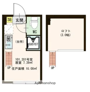 GRAND AVENIR【101号室】の間取り