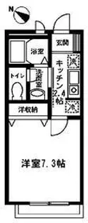 グリーンシーダ【203号室号室】の間取り
