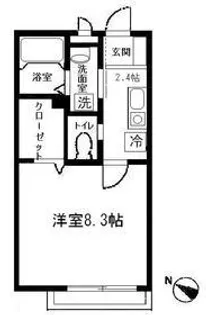 グリーンシーダ【202号室号室】の間取り