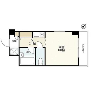 ルミエール武蔵野【7階】の間取り