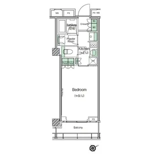 SHIBUYA CAST. APARTMENT【15階】の間取り