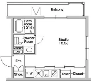 フェルトバーンハウス新江古田【2階】の間取り