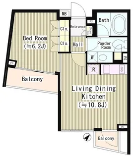 ル・シヤージュ神宮前【2階】の間取り