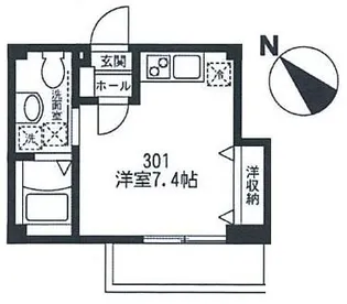 グランパーチェ【301号室号室】の間取り