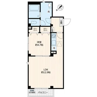 ルミエール池袋【101号室号室】の間取り