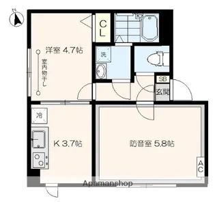 ラシクラス東長崎【3階】の間取り